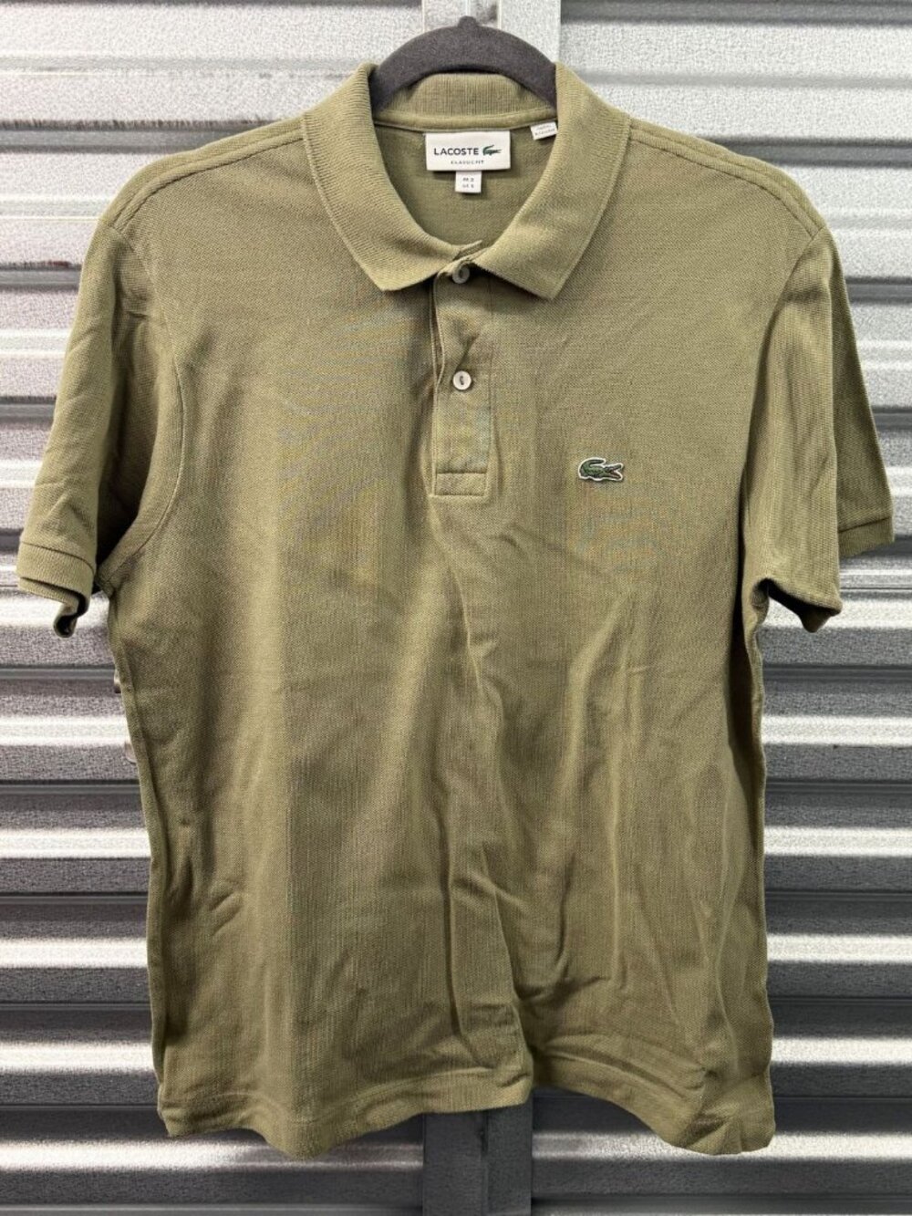 LACOSTE MOSS GREEN CLASSIC FIT POLO SHIRT